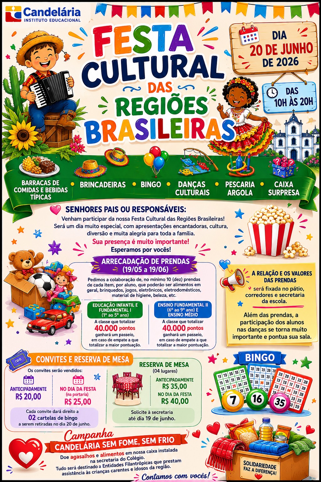 Festa cultural das regiões Brasileiras